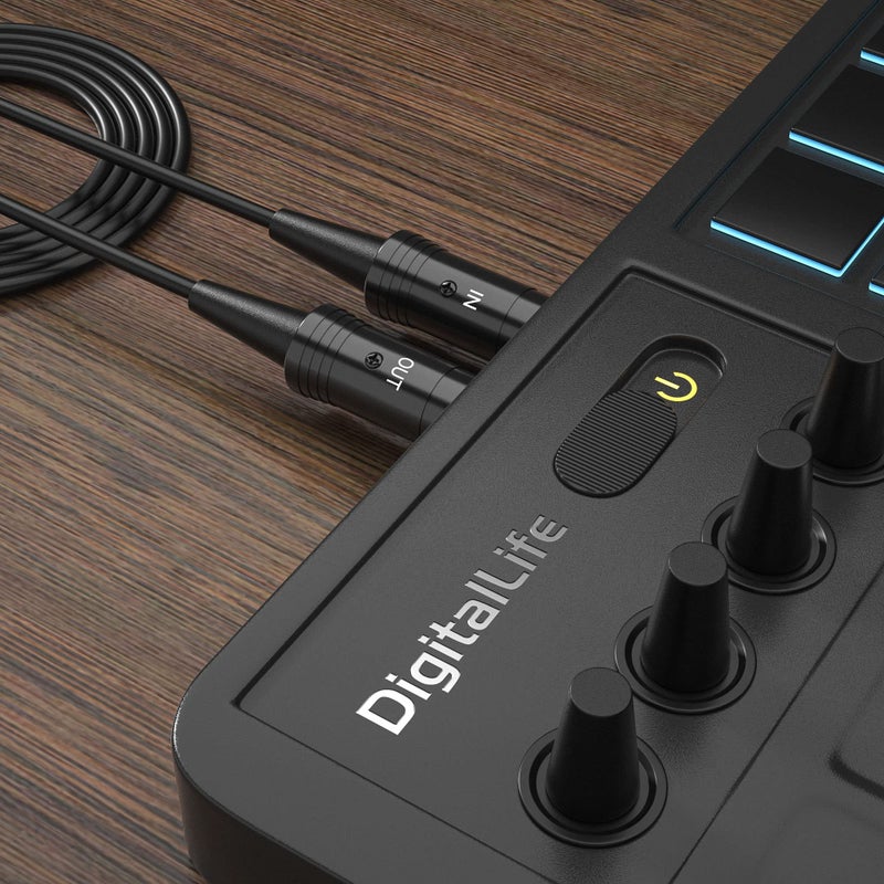 DigitalLife SyncX5 Series | 1-In/1-Out USB to 5-Pin DIN MIDI Interface for Keyboard & Synthesizer, Low-Latency & Stable MIDI Transmission, Windows & macOS Compatible, For Musicians & Producers - Image 5